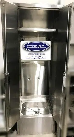 Mop Sink with stainless cabinet