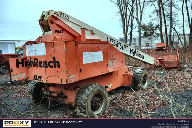Used 1998 JLG 80HX 80' BOOM LIFT Telescopic Boom Lifts Pennsylvania US | Proxy Equipment #1385387