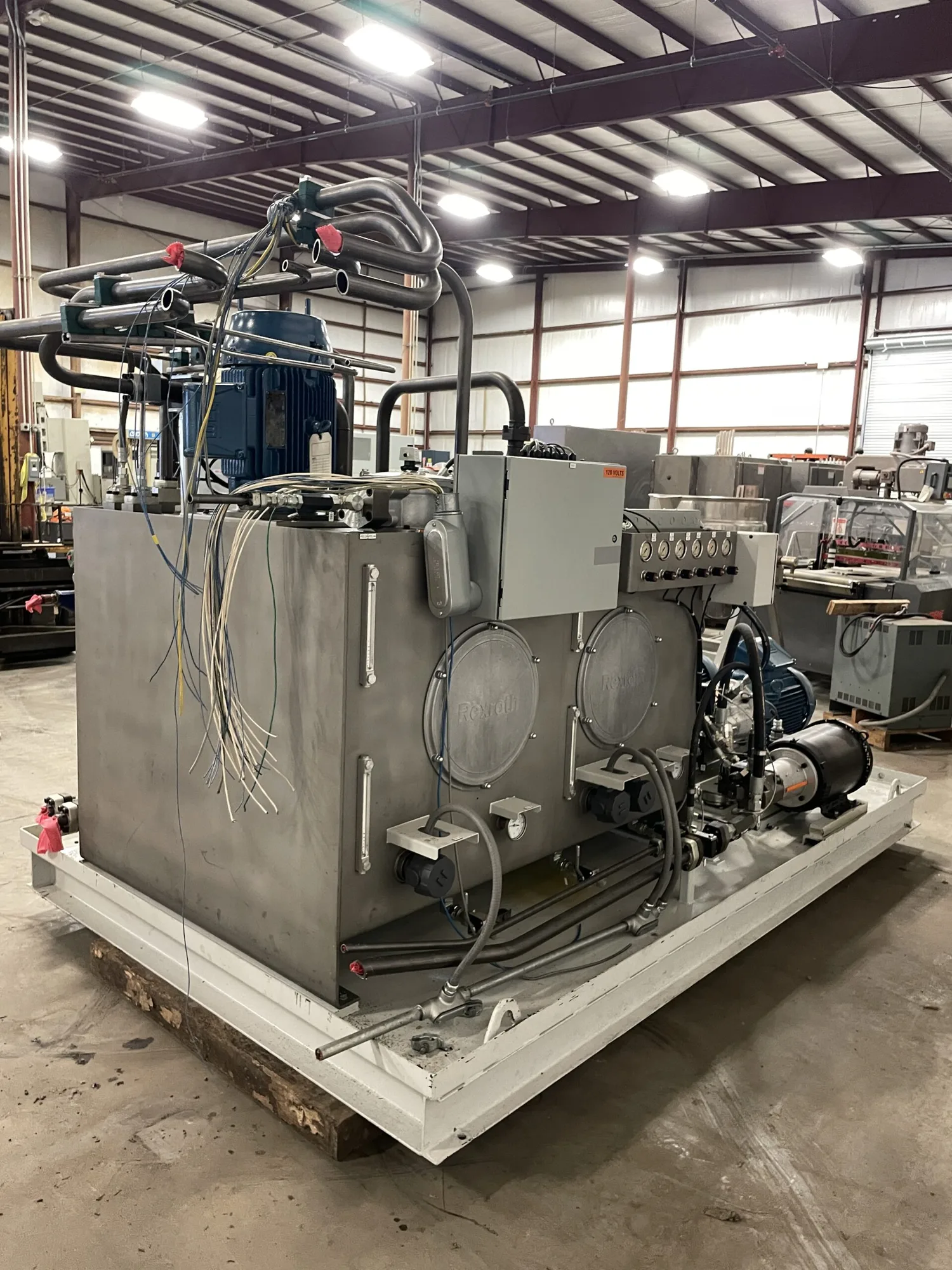 Bosch Rexroth 500 Gallon Stainless Steel Hydraulic Power Unit