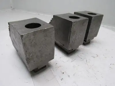 Huron T15A75 Lathe Chuck Soft Jaws 5-1/2"L x 2-1/2"W X3-1/4"T Lot of 3