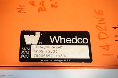 WHEDCO 78005657 / 79802 SERVO CONTROLLER IMC-31PP-2-D 7800565779802