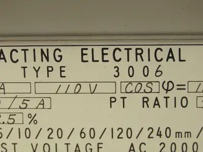 Yokogawa Type 3006 Direct Acting Electrical Chart Recorder 110VAC KFD-100