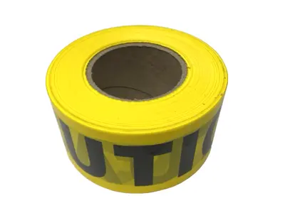 USED GENERAL WORK PRODUCTS CAUTION TAPE 3" X 1000'