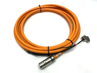 USED BOSCH REXROTH HYBRID CABLE 5M RH2-024DBB-NN-008,0 MISSING SCREW