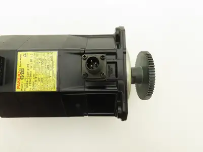 Fanuc A06B-0123-B175 AC Servo Motor 0.9kW 127V 3Ph 3000RPM Encoder A8600360T201