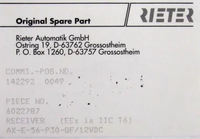 NEW MATRIX AX-E-56-P30-GF RECEIVER 6022787 AXE56P30GF 606262696111 12VDC