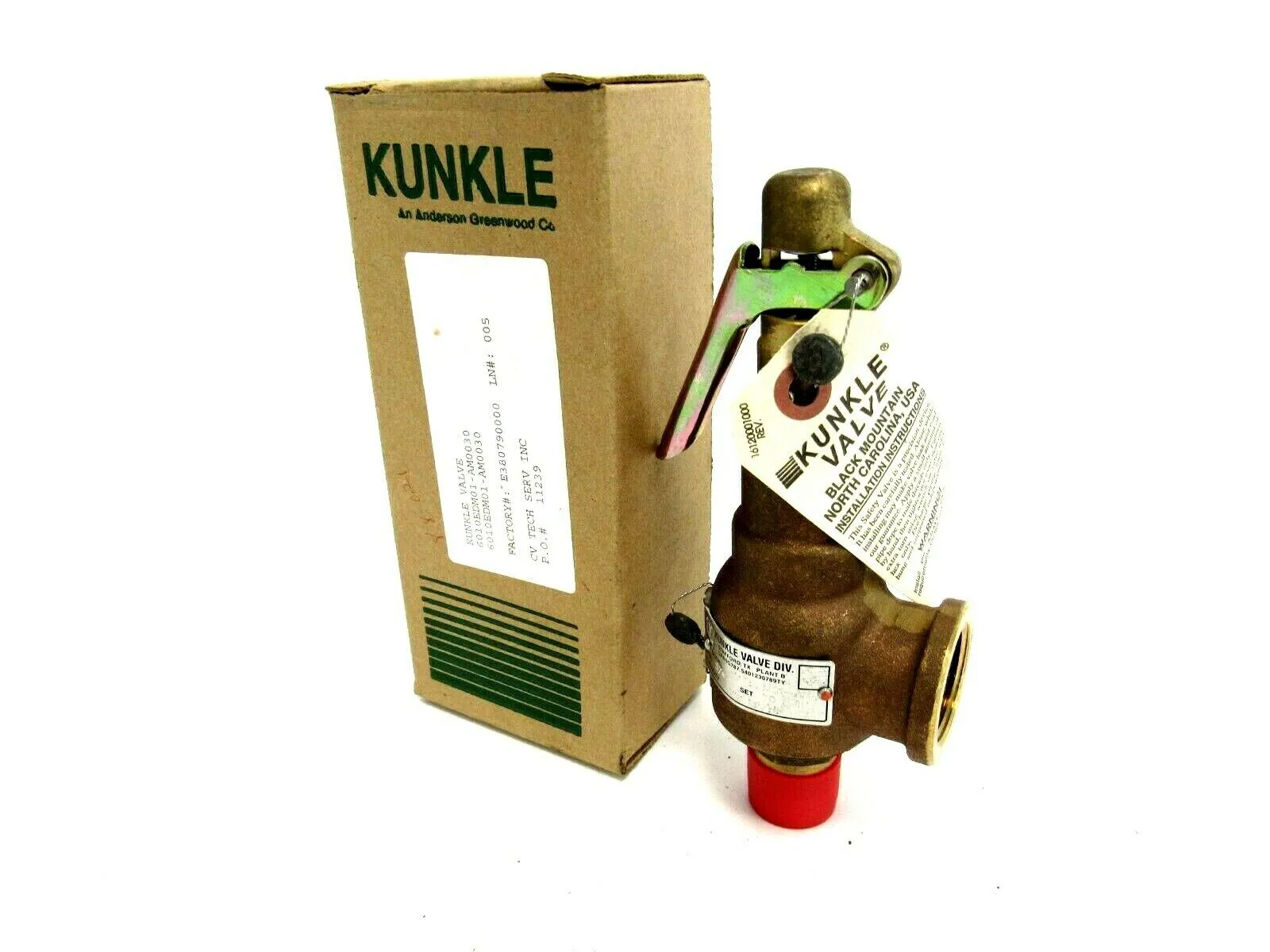 NEW KUNKLE 6010EDM01-AM0030 SAFETY VALVE 3/4" 30PSI 6010EDM01AM0030