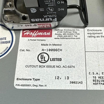NEW Hoffman Pentair 865.606019