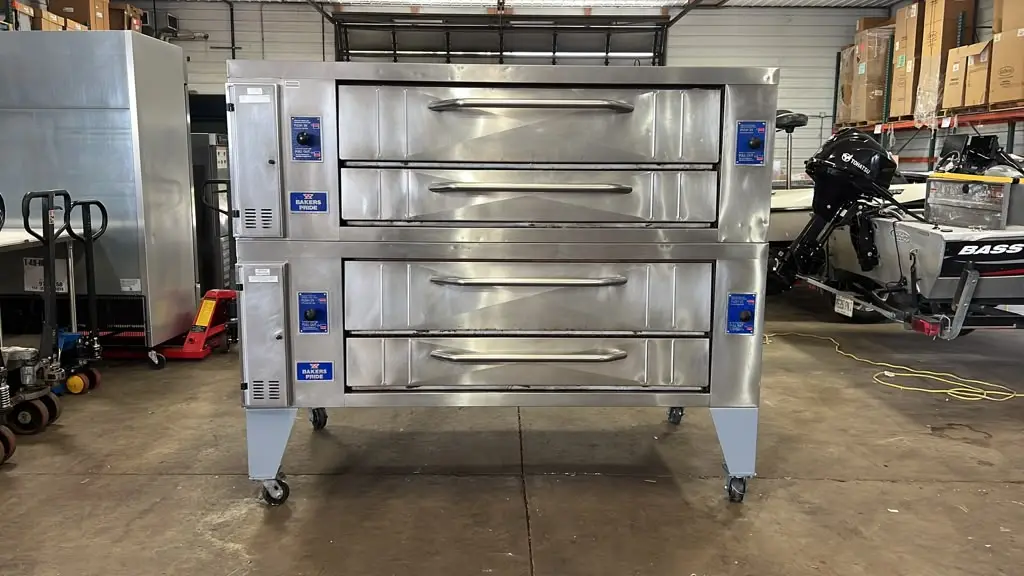 Used Bakers Pride Used 2017 60" Bakers Pride Y-600 NG Super Double Deck Pizza Oven - STS Pizza Equipment Illinois US | Falcon Restaurant Supply #1373580