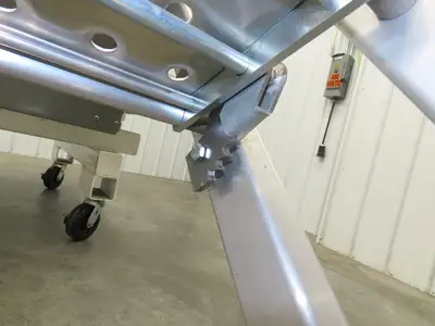 ROM Semi Trailer Side Stem Ladder & Carrier Storage Box Aluminum Step Safe Fleet