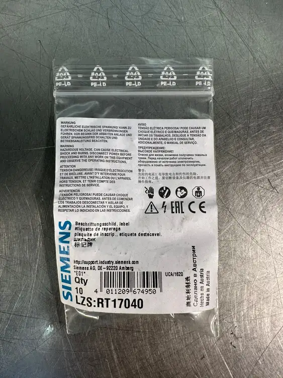 Used Siemens _UNKNOWN_ Blank Label South Carolina US | Palmetto Automation #1152672