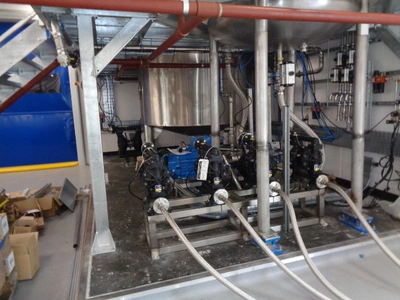 5,000L Liquid / Powder Mixer Plant with HMI Process control.