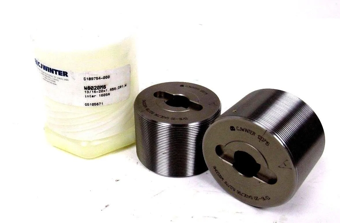 NEW CJWINTER W6020M6 THREAD ROLLER 13/16-20 GAGE 796 B.O.778