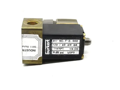 NEW BURKERT 311-NC-F-E-000 SOLENOID VALVE 120V 60HZ 311NCFE000