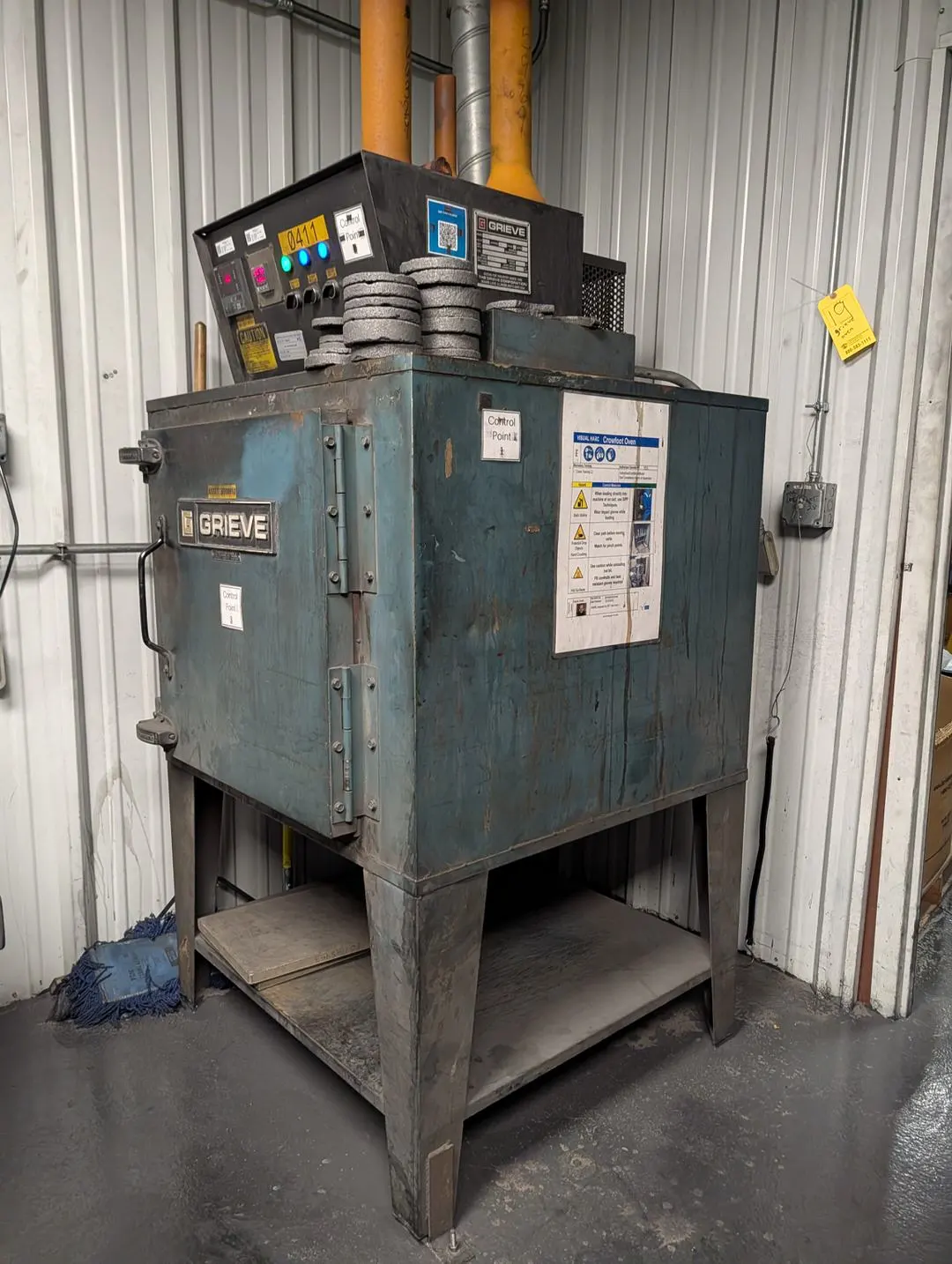 Grieve AA-500 Crowfoot Oven 460/3/60, 500F, 1/3hp; Dims: 5' x 4' x 6'