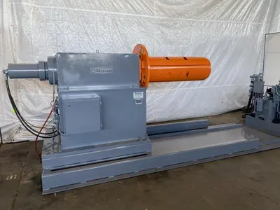 20,000 LB  X 48" DAHLSTROM 20H-48-2024 MOTORIZED UNCOILER. STOCK # 0206322
