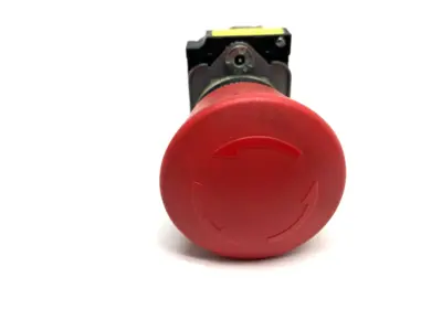 USED SIEMENS EMERGENCY STOP PUSHBUTTON, 3-CONTACTS 1X NO, 2X NC