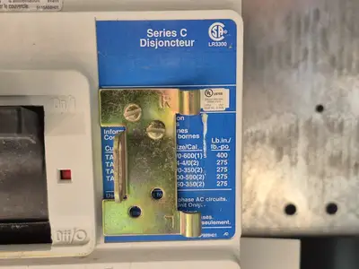 Power Distribution Center (PDC) - 600 Amp Main Breaker