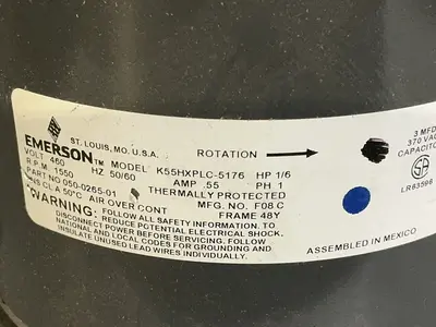 Used EMERSON K55HXPLC5176 Motors (misc) Ohio US | HGR 24 #1556794