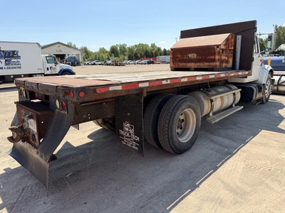 Used 1999 INTERNATIONAL 4700 4X2 WITH 10' SNOW DOGG PLOW Flatbed Trucks Michigan US | Miedema Asset Management Group #1410944