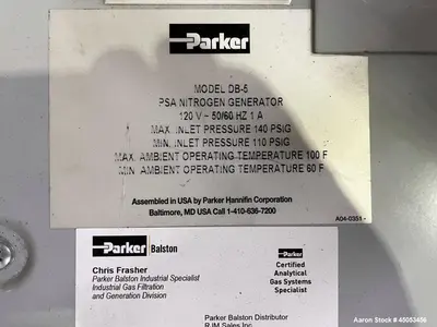 Used PARKER DB-5 Generators Illinois US | Aaron Equipment #85703