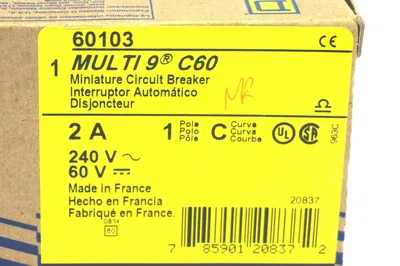 NEW SQUARE D 60103 CIRCUIT BREAKER MULTI 9 C60