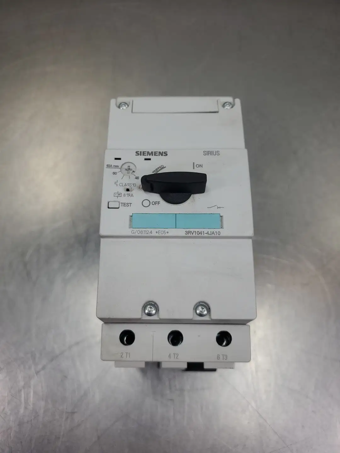 USED Siemens 3RV1041-4JA10 Motor Starter Protector, 63A