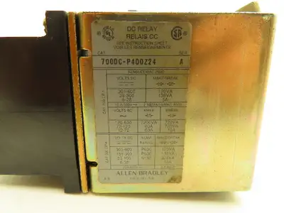 Allen Bradley DC Relay 24VDC Coil Series A Lot Of 2
