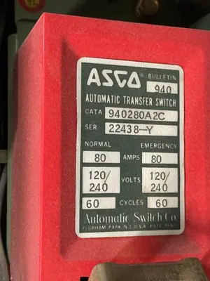 Used AUTOMATIC SWITCH CO. _UNKNOWN_ Electrical Boxes Ohio US | HGR 24 #1505800