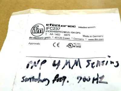 NEW IFM EFECTOR IFK3004BBPKG/M/US-104-DPS-IFC237 INDUCTIVE SENSOR IFC237