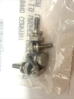 NEW RICHARD MANNO THUMB SCREW #6-32 X 3/8" KNURLED WASHER FACE SS LOT OF 11