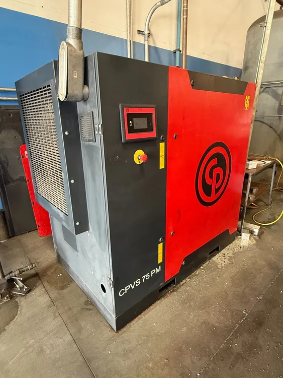 Used 2019 CHICAGO PNEUMATIC CPVS75 Rotary Screw & Sliding Vane Air Compressors California US | Loutech LLC #1061936