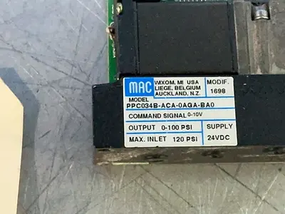 Used MAC VALVES PPC0S4BACA0AGABA0 Solenoid Regulators Ohio US | HGR 24 #1326081