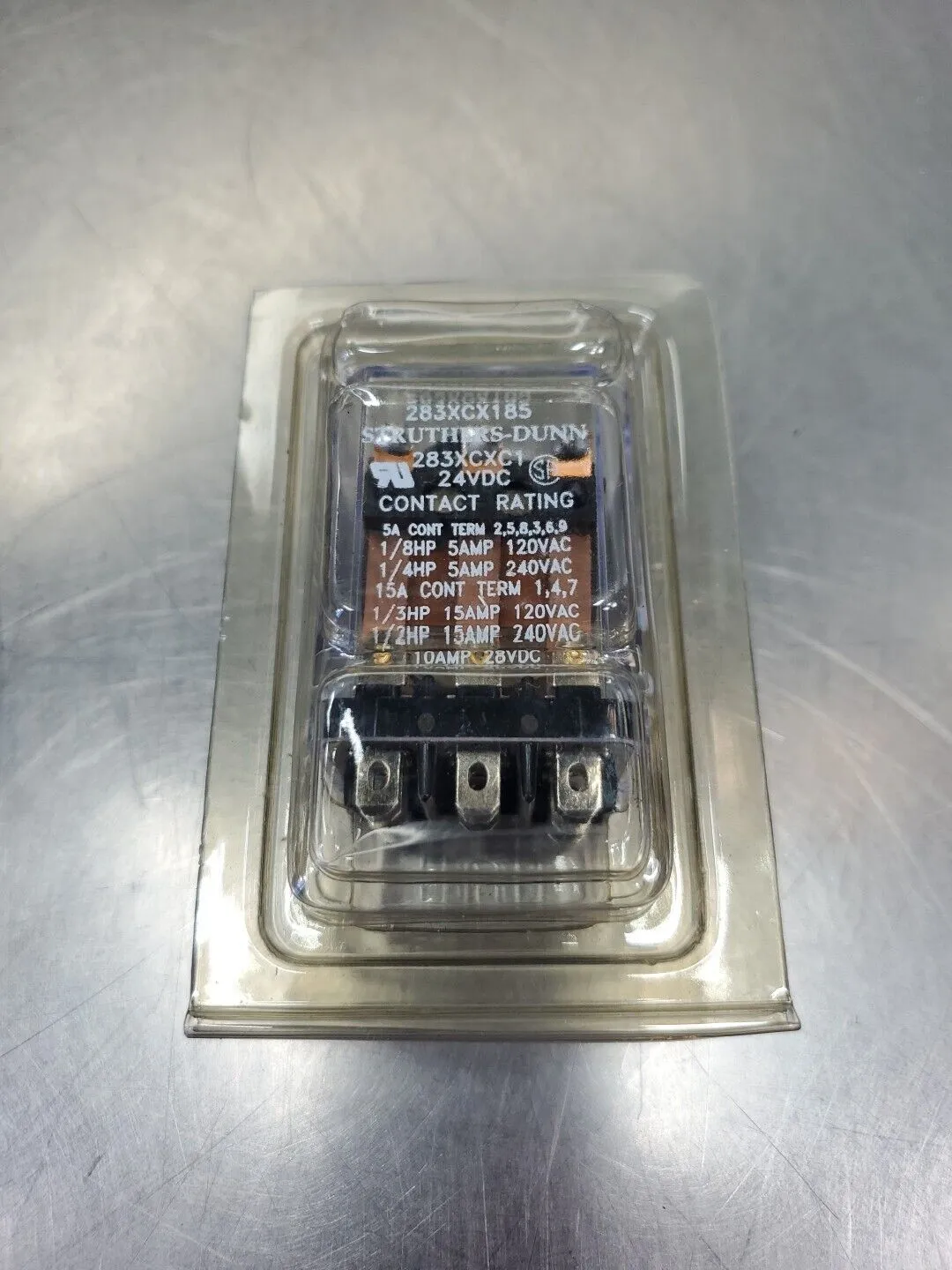 Struthers-Dunn 283XCX185 Electronic Relay, 15A 120-240VAC. 4C-38