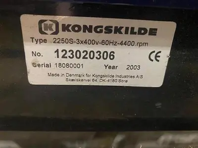 KONGSKILDE MULTIAIR 2150 HIGH PRESSURE BLOWER