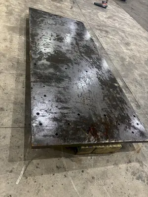 48" X 120" X 2" THICK STEEL FLOOR / BOLSTER PLATE: STOCK #22737