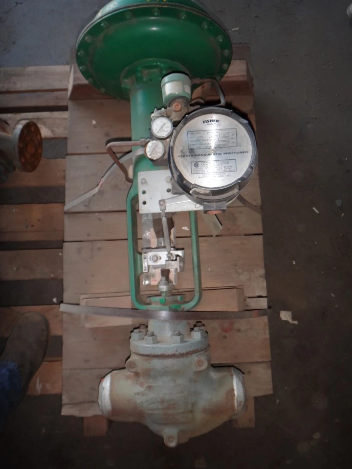 Fisher 3" Sched 80 WCB Stainless Butt Weld Control Valve