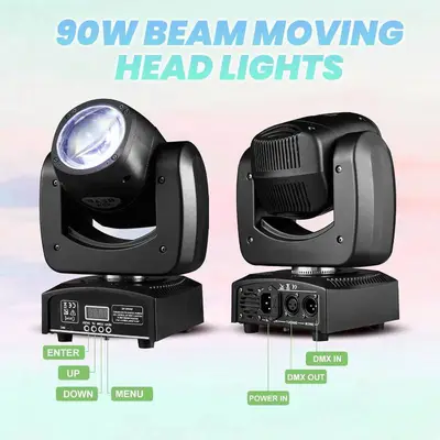 90W LED Moving Head DJ Lights Mini Beam Stage Lights