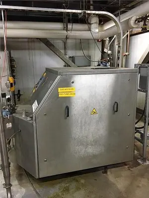 Spray dryer 7,000 lbs. Per hour evap. V-bottom dryer three nozzles #3653507