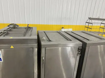3 TANK FISA MODEL #3VST-350P ULTRASONIC PARTS BASKET TYPE CLEANING SYSTEM: STOCK #20623