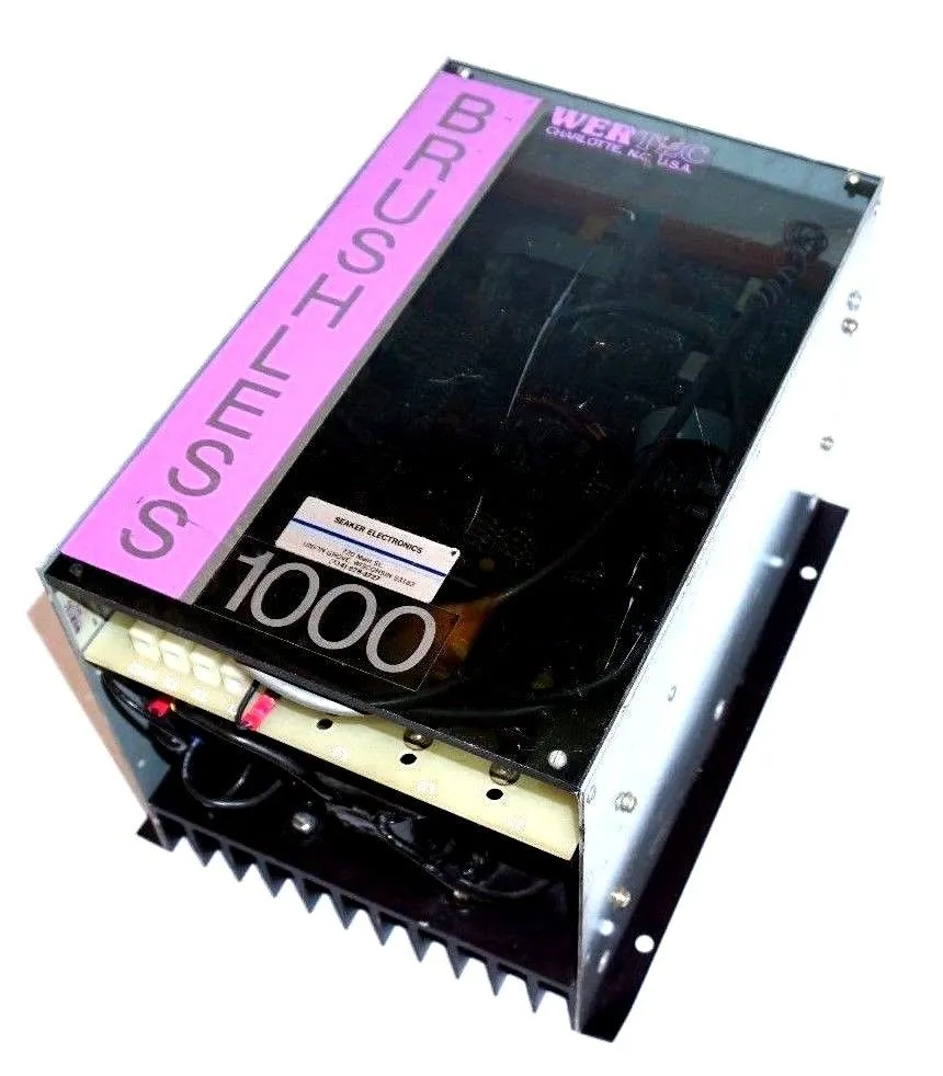 USED WERTEC 1000 BRUSHLESS DC SERVO MOTOR DRIVE 2HP, 230V, 6AMP