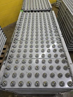 Used HYTROL ROLLER BALL TRANSFER  CONVEYOR Roller Conveyors Wisconsin US | Packer City Sales #1298039