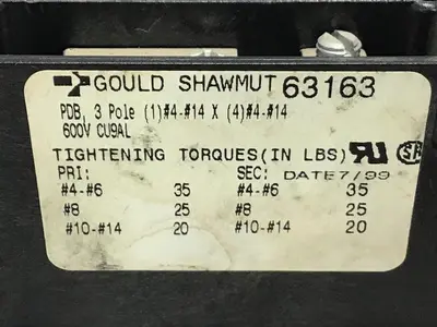 USED GOULD / SHAWMUT 63163