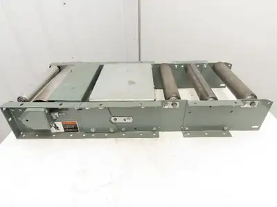 Hytrol 15" Belt-Over Conveyor Incline to Horizontal Nose-Over Transition 41" Leg