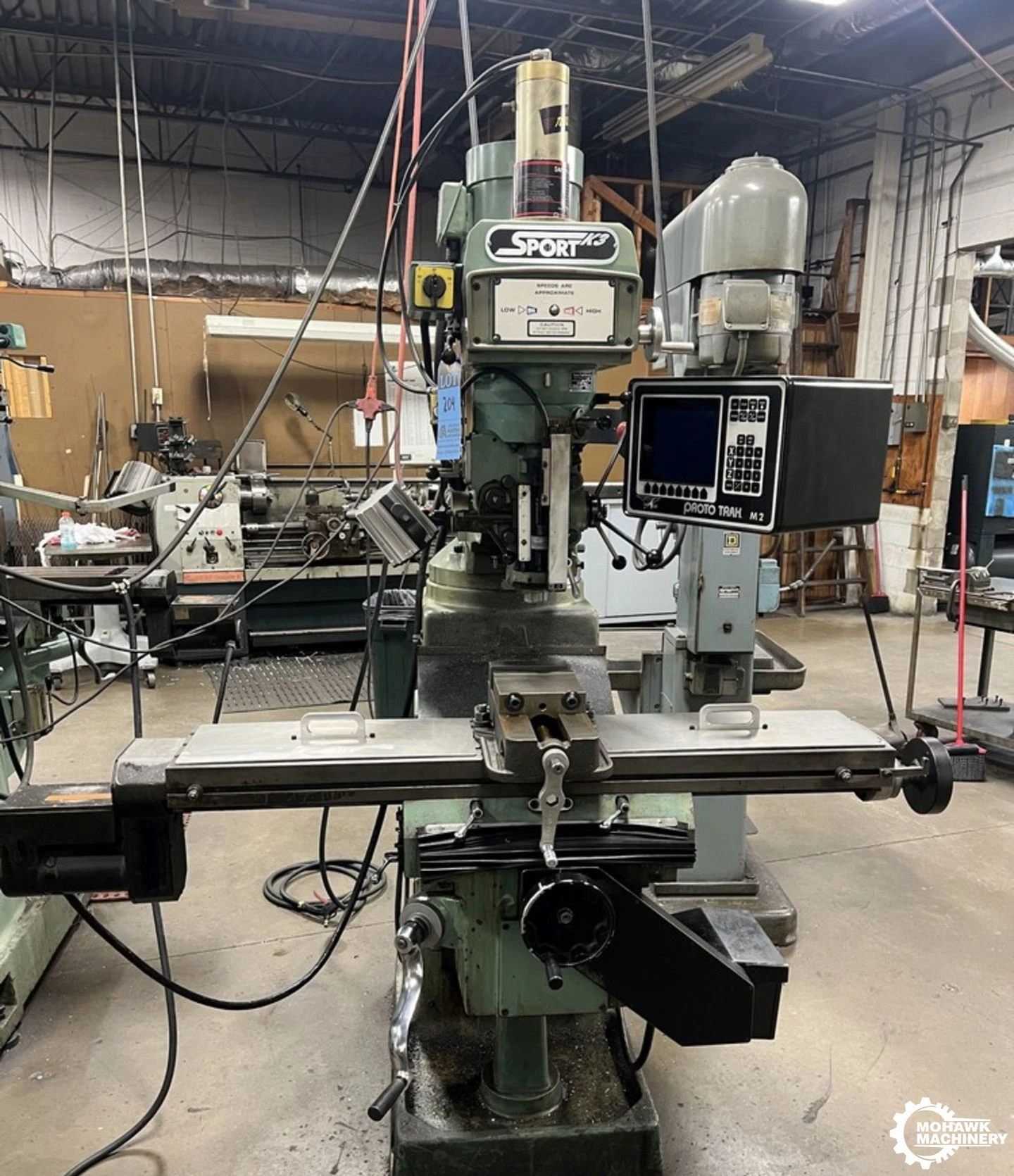 3 HP SWI (SOUTHWESTERN INDUSTRIES INC) "SPORT K3" CNC VERTICAL MILL w/PROTOTRAK M2 CNC CONTROL (2012)