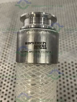 USED SANI-TECH STHT-WR-1500 19" SILICONE HOSE W/ 1 1/2" SANITARY FITTING