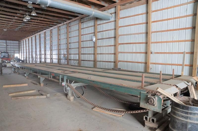 Automated Lumber Handling Tilt Hoist and Material Handling for Planer or Rip Line