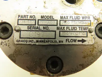 Graco 235-587 PPM3050 Volumetric Flow Meter 2000 PSI
