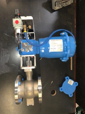 3" Jamesbury V-Ball Valve Air Operated Stainless New Storeroom Spare