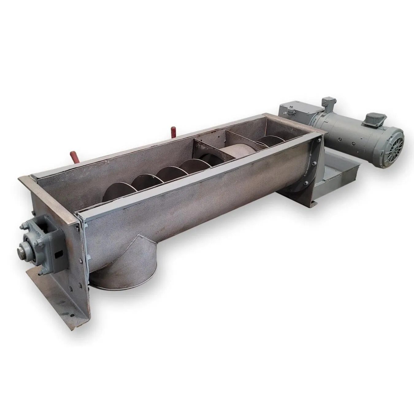 Used 9" Dia X  32" Long Stainless Steel Screw Auger Feeder